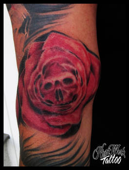 Roses and skull