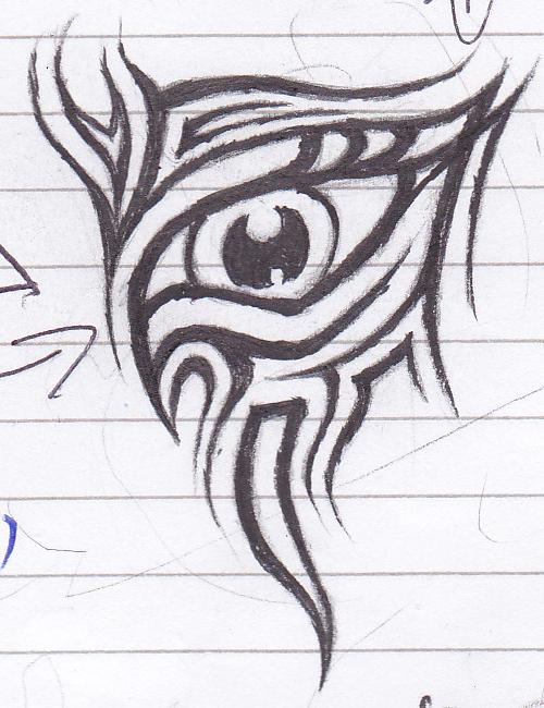 Eye tattoo doodle