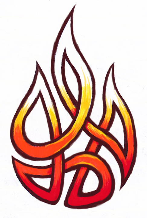 Fire tribal knot tattoo by Ashlo4 on DeviantArt Fire tribal knot tattoo by Ashlo4 on DeviantArt