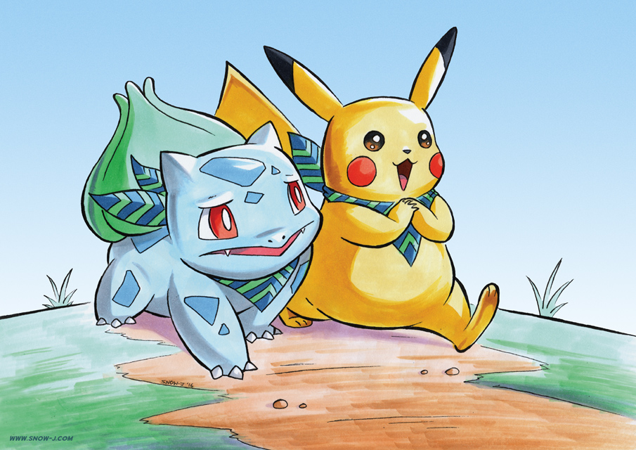 Bulbasaur and Pikachu