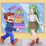 Commission: Mario and Palutena