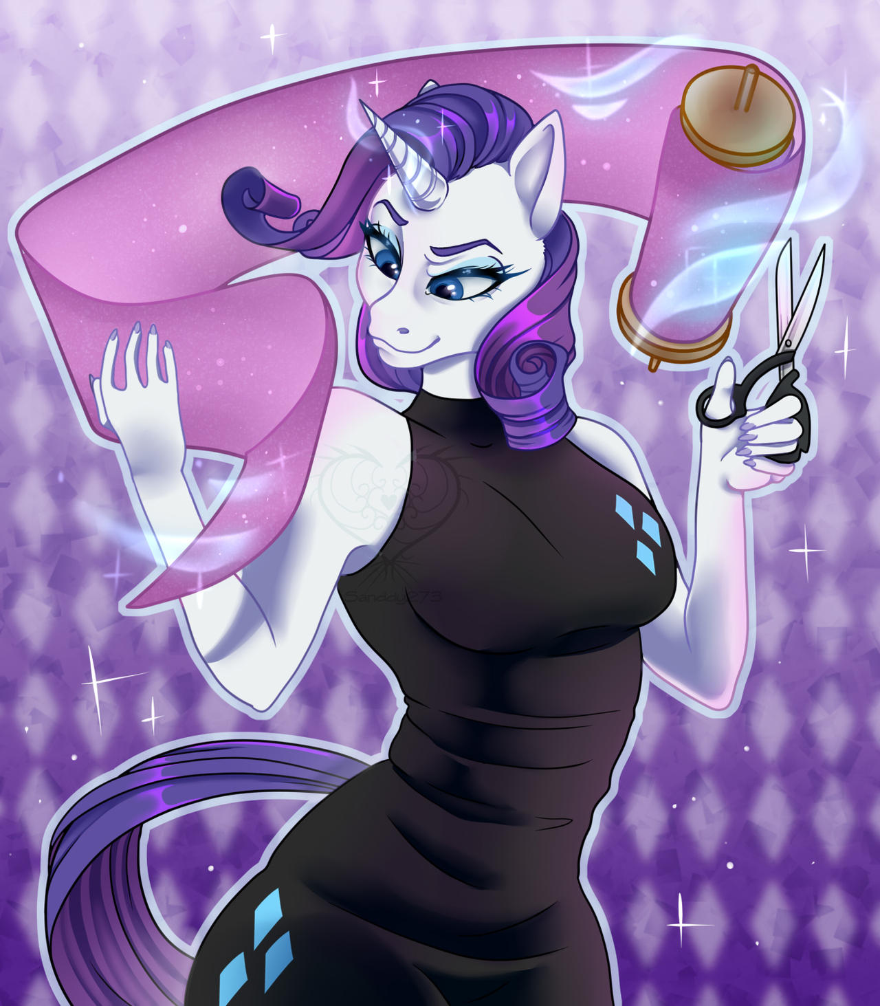 Puffed Rarity Deviantart Rarity by Sanddy273official on DeviantArt