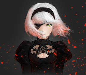 2B from NieR-Automata
