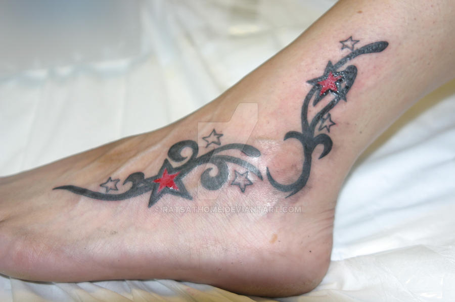 Friend's foot tattoo