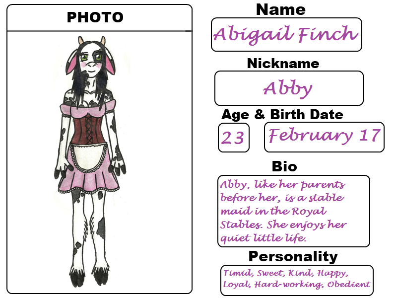 Abigail Finch Character Sheet