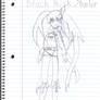 Sketch of Black Rock Shooter