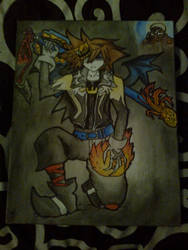 Sora Halloween - watercolor