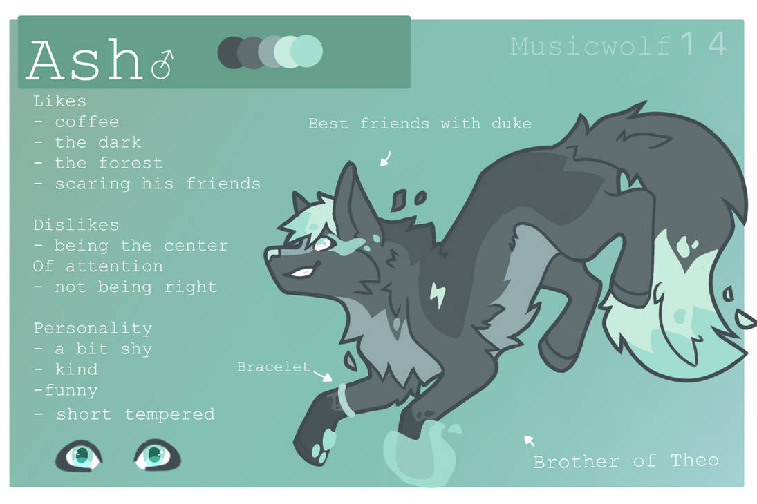 Ash Refrence Ash reference sheet by musicwolf14 on DeviantArt
