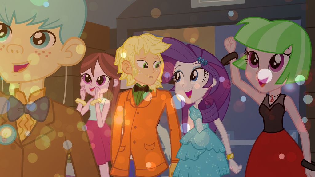 My date in the fall formal with Rarity by hectorcabz on DeviantArt