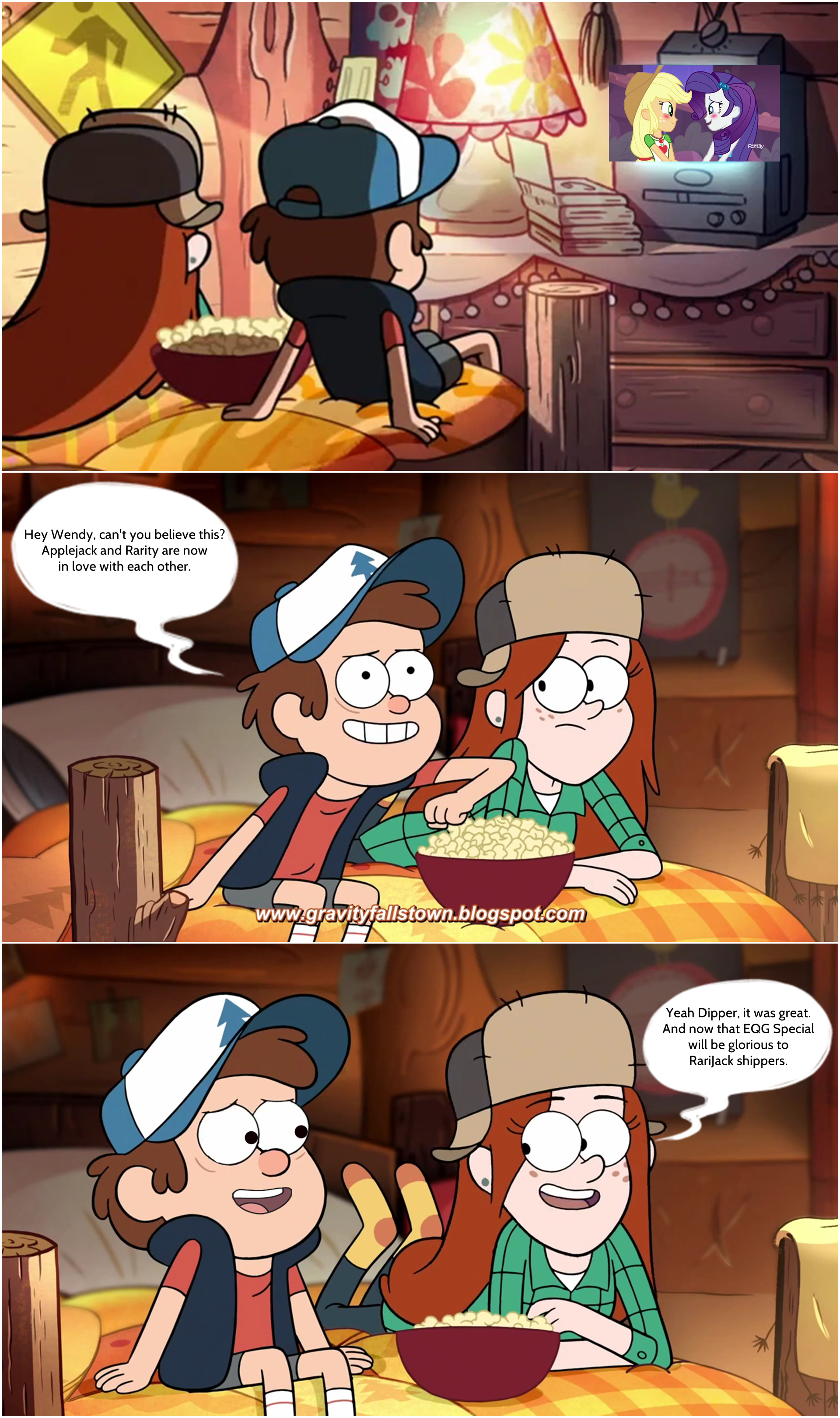 Dipper and Wendy's commentary to RariJack Moment