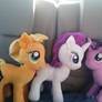 Applejack, Rarity and Twilight plushies 2