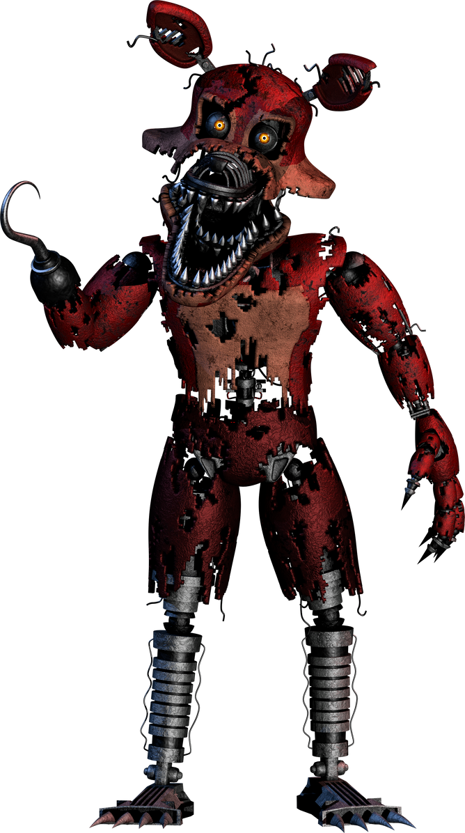 Nightmare Foxy Full Body by willamraggy on DeviantArt