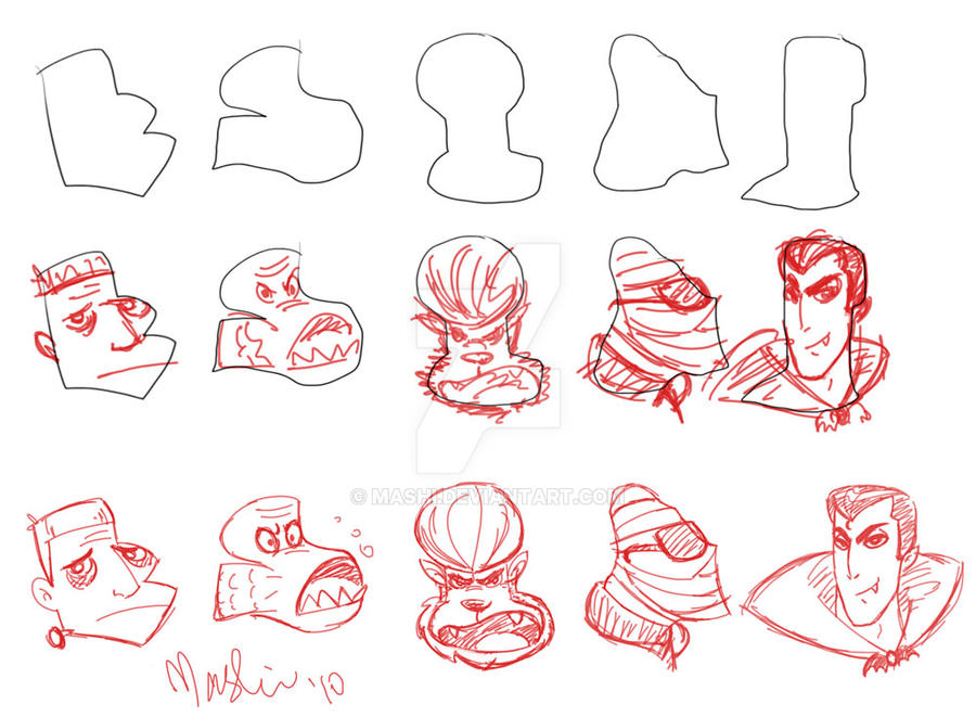 Shape Challenge 03 - Sketch by mashi on DeviantArt