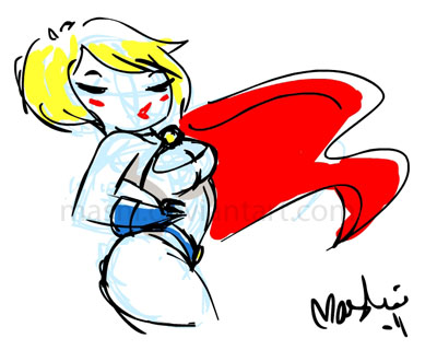 PowerGirl Doodle