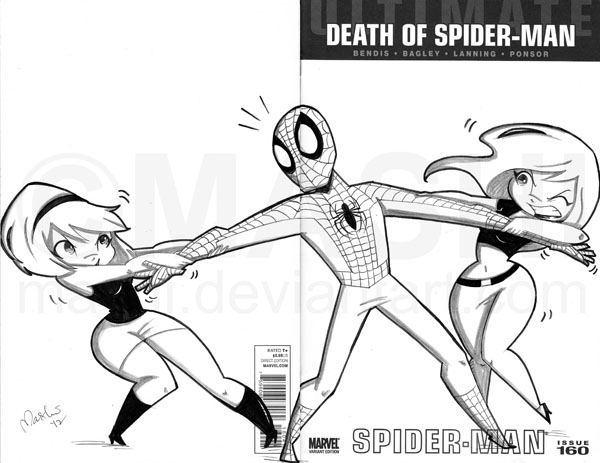 Fighting Over Spiderman by mashi on DeviantArt Fighting Over Spiderman by mashi on DeviantArt