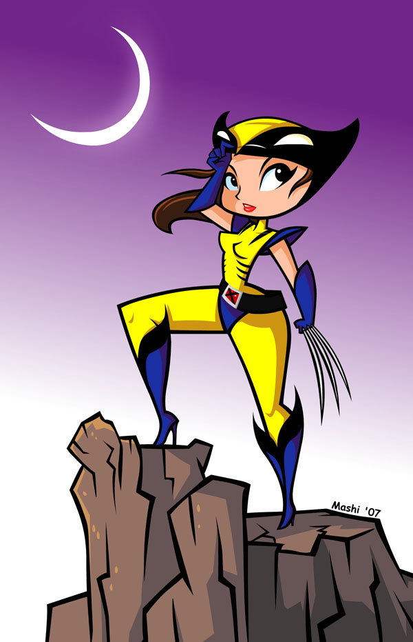 Sexy Wolverine - Colored