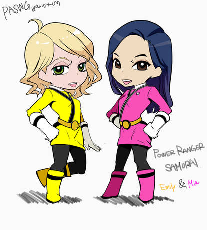 Emily Rudd Power Rangers Power Rangers Samurai Mia And Emily