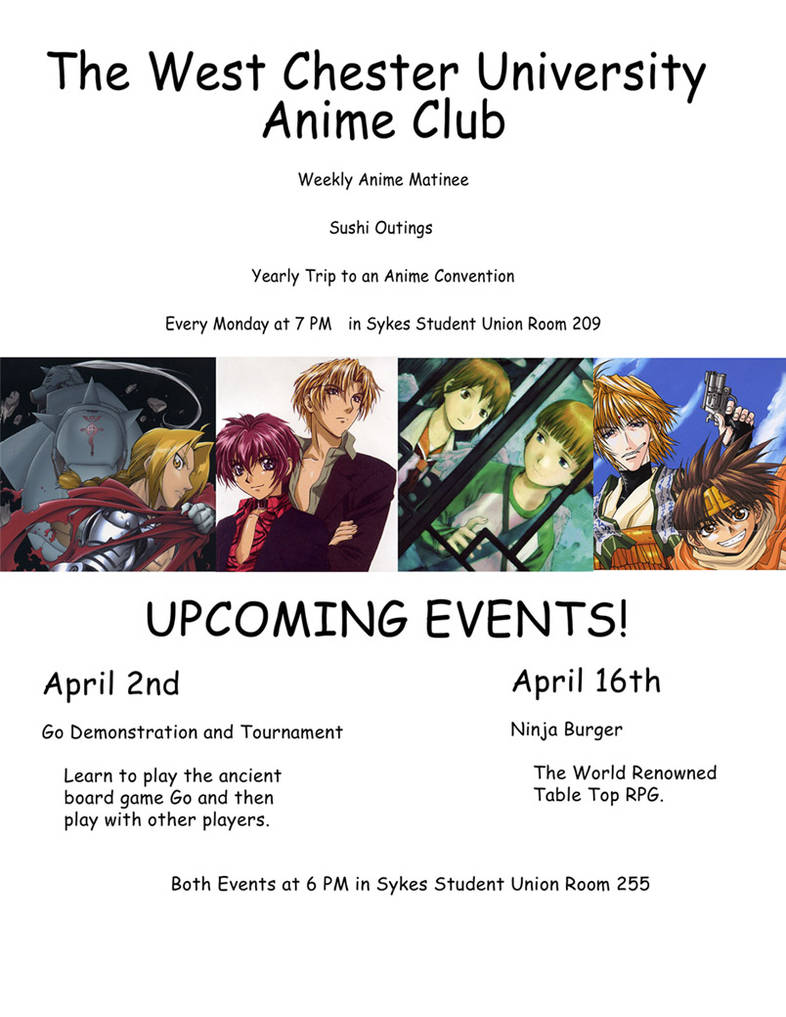 Anime Flyer 1 by RyujiDicey on DeviantArt
