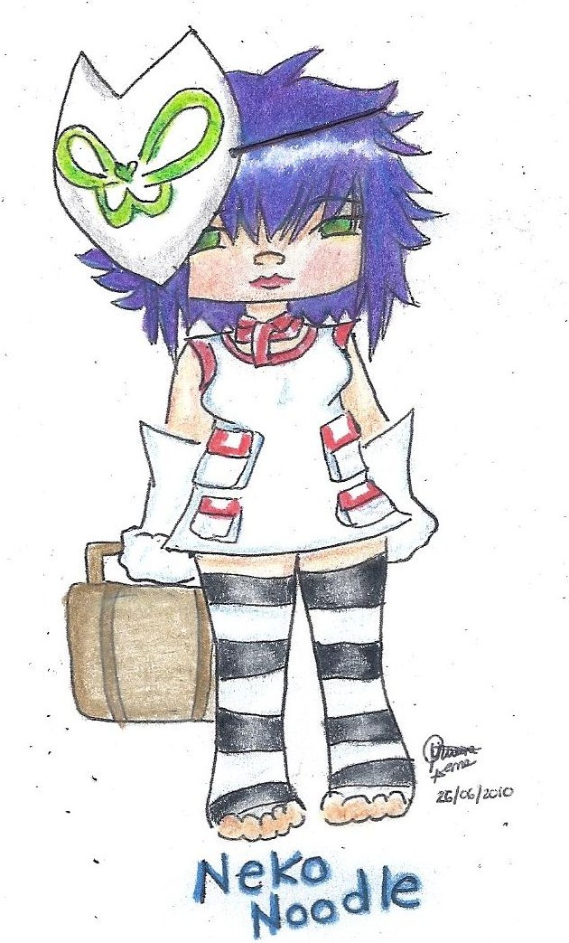 chibi neko noodle