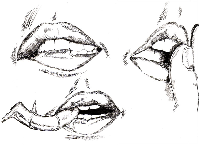 Lip Studies VII Inked