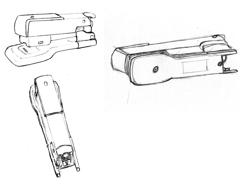 Stapler - Three Views by NezumiWorks on DeviantArt