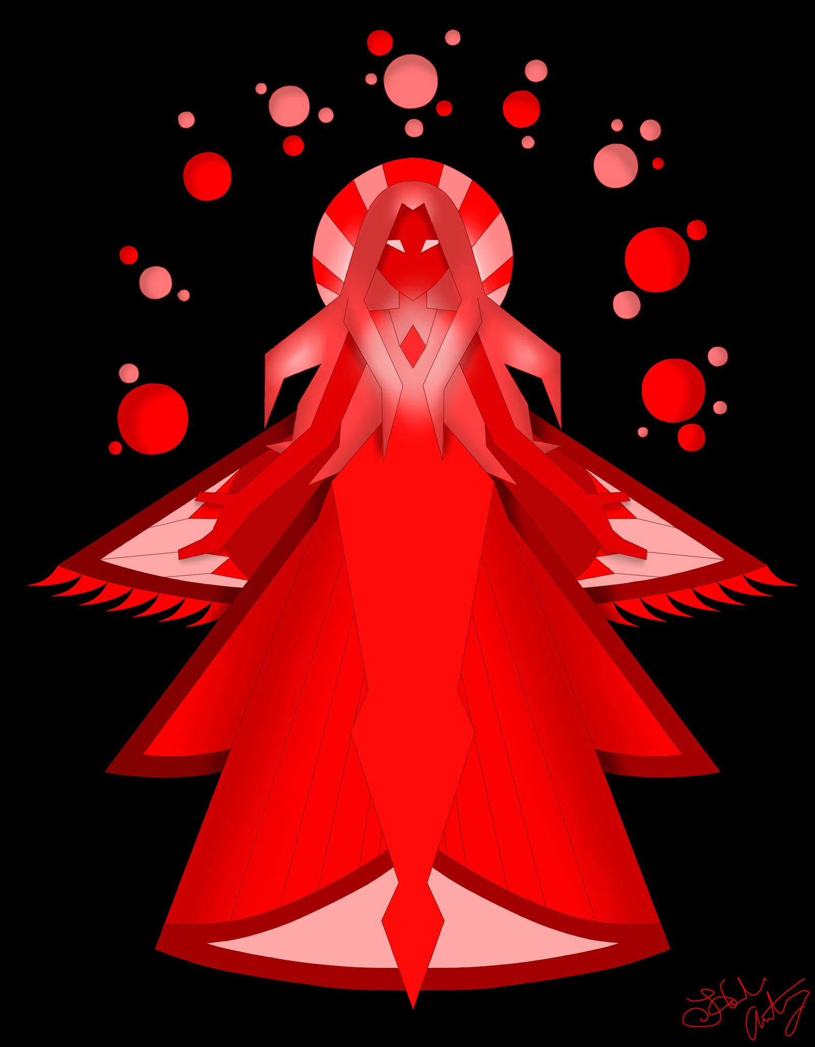 Steven Universe OC Red Diamond Mural by hazelwolf23 DeviantArt