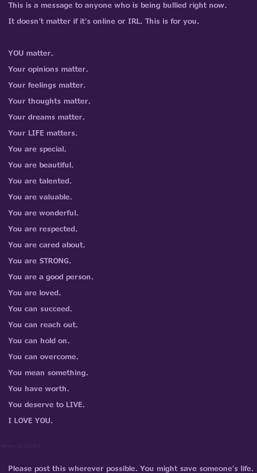 Affirmations For Bullying Victims