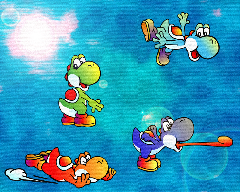 Yoshis by Team94 on DeviantArt