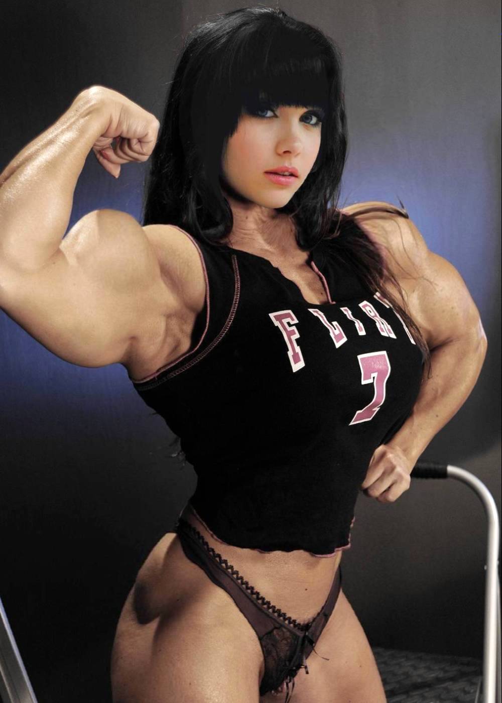 Cute muscled girl