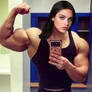 Odeya Muscle Selfie