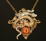 Gothic Evil Eye Pendant by byrdldy