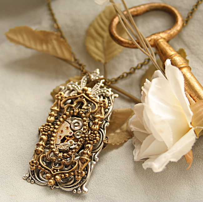 Romantic Victorian Steampunk Necklace