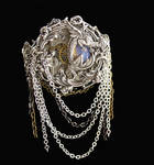 Steampunk Dragon Opal Bracelet Cuff by byrdldy