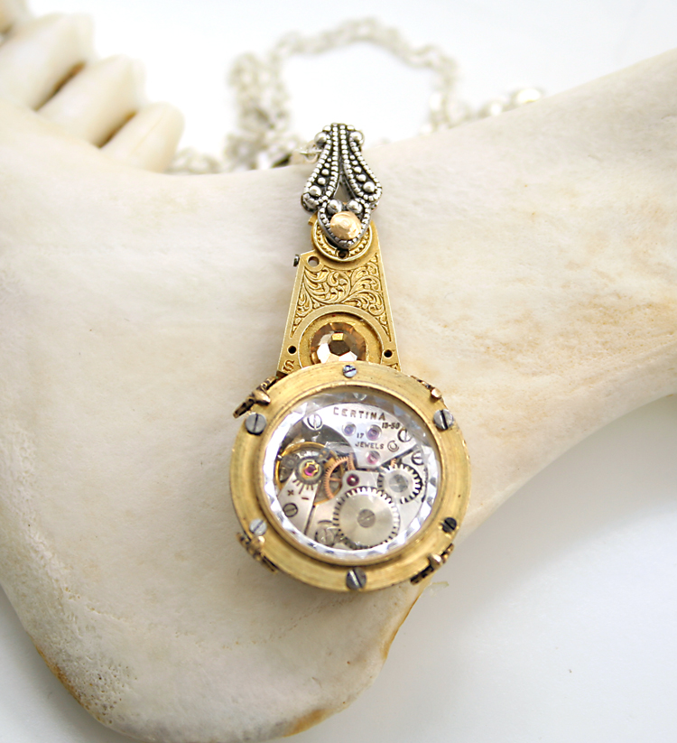 Victorian Pendulum Steampunk Necklace