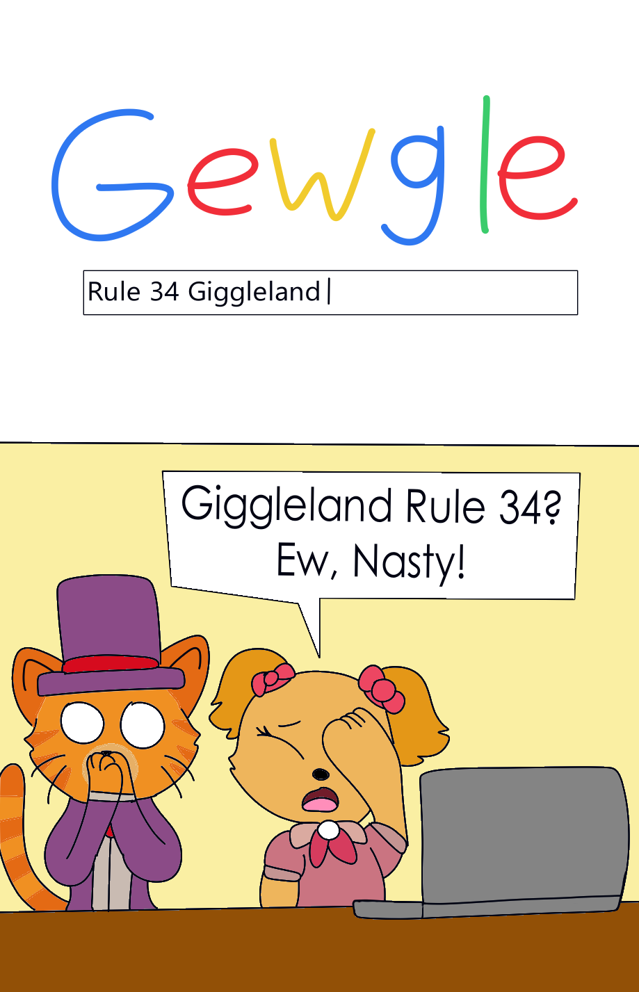 Content Warning Rlet 34 Giggleland reacts to Rule 34 by Carol-the-Cat on DeviantArt