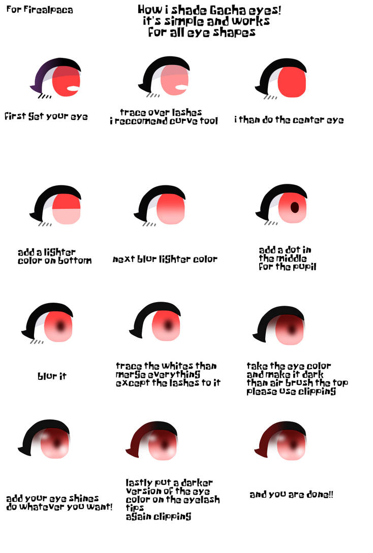 How to Edit/Shade Gacha Eyes