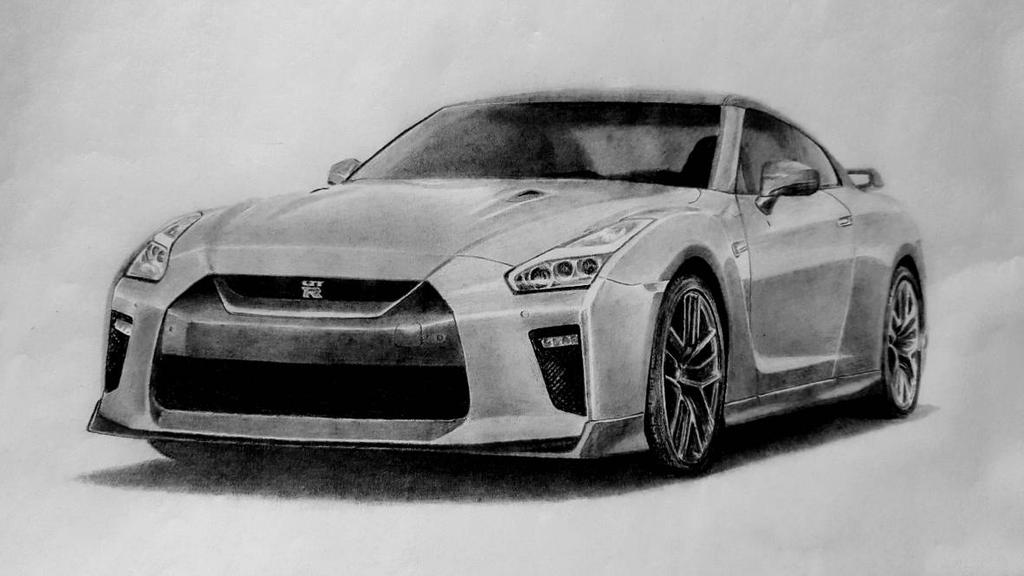 Original 2017 Nissan GT-R drawing by nxpdesigns on DeviantArt