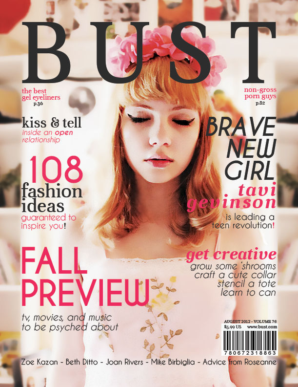 Busting Cover BUST redesign cover by HarpoonCats on DeviantArt