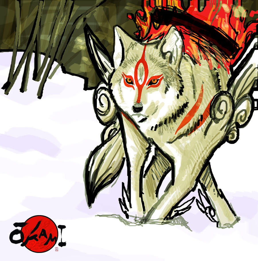 okami sketch by tonytorrid on DeviantArt