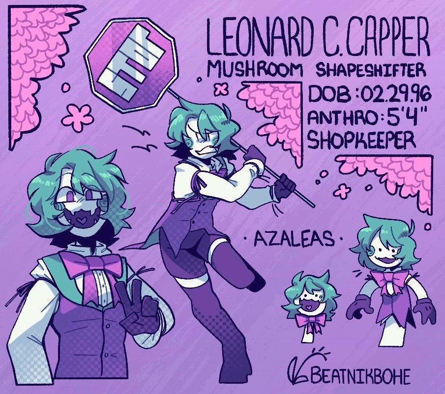 Leonard Reference Sheet by BEATNIKBOHE on DeviantArt