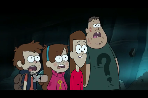 Mary, Dipper, Mabel, and Soos