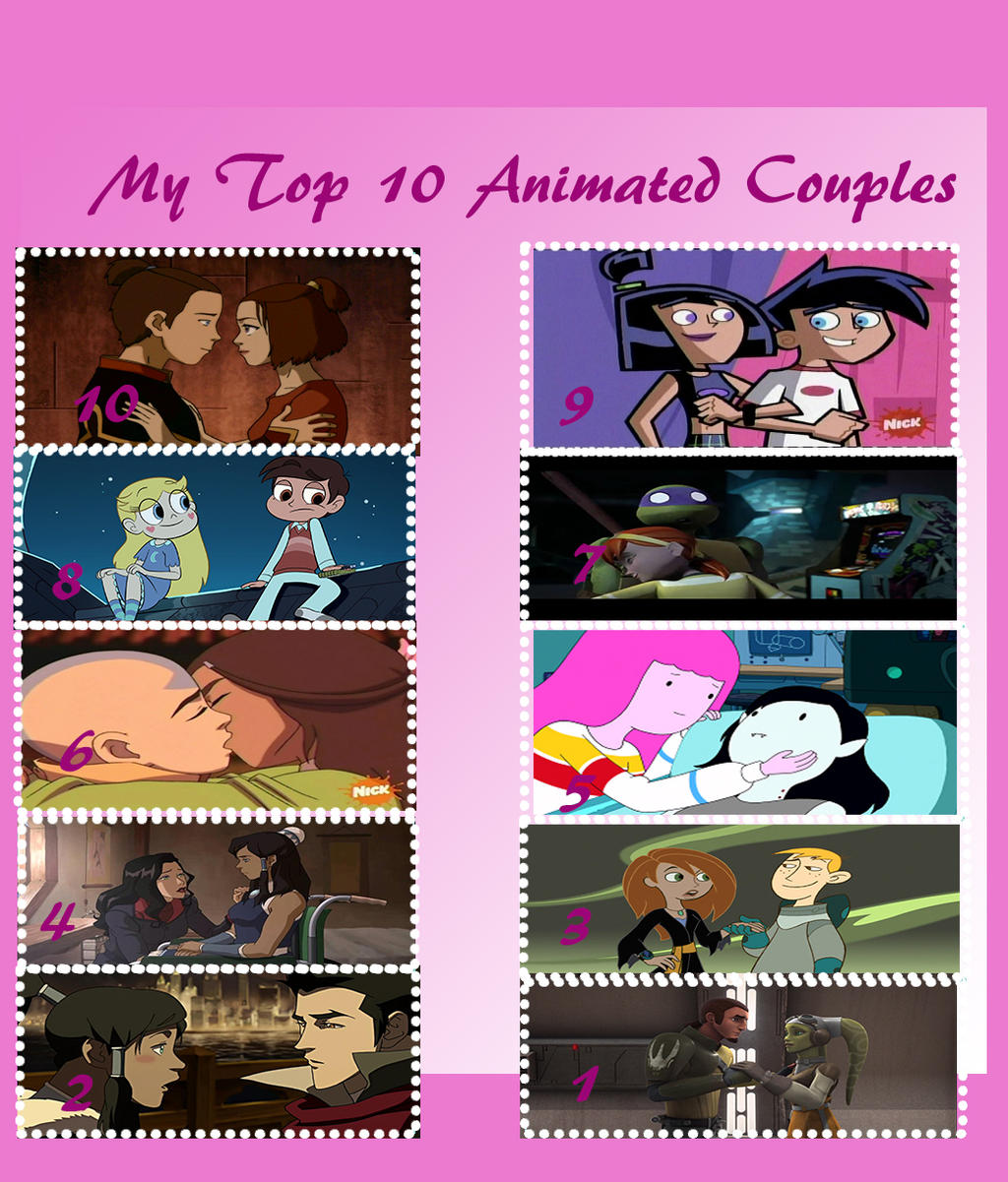 My Top 10 Cartoon Couples Meme by waterbender412 on DeviantArt My Top 10 Cartoon Couples Meme by waterbender412 on DeviantArt