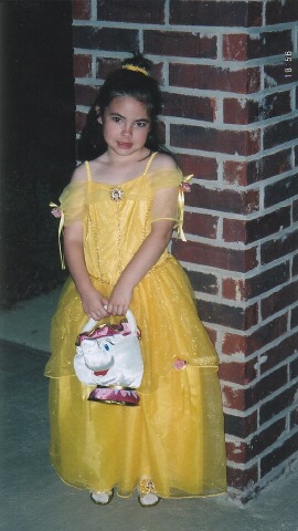 Me as Belle on Halloween 