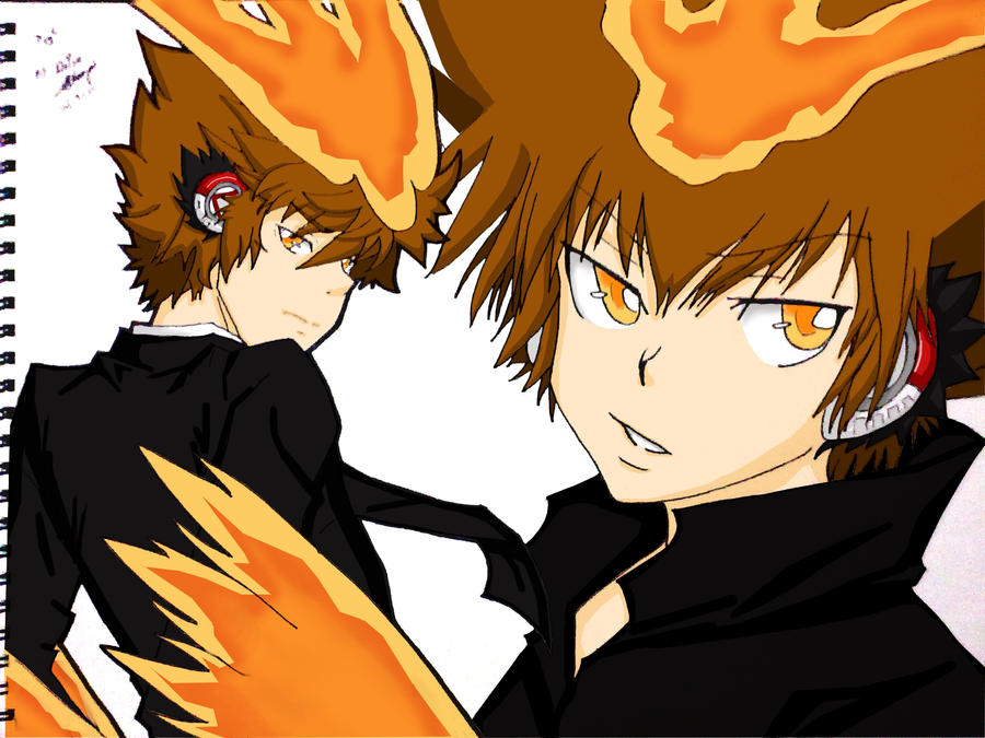 Tsuna and TYL Tsuna colored