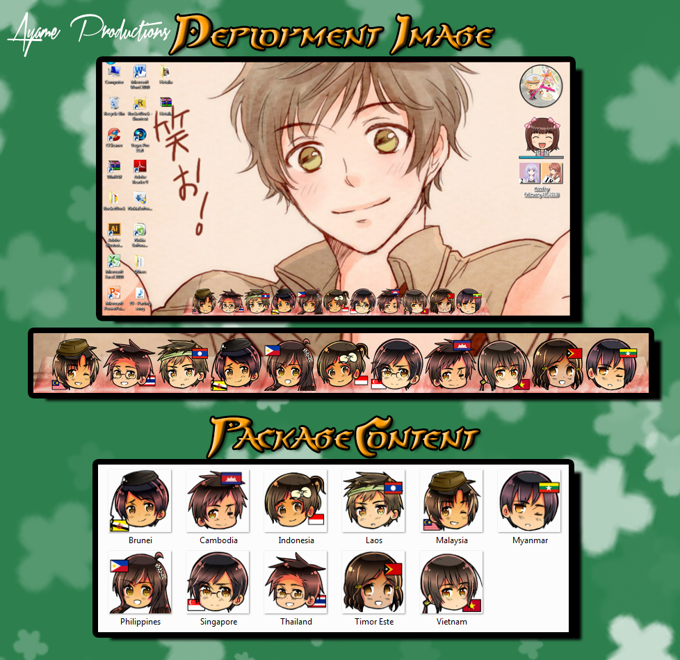 Hetalia RocketDock Icons: ASEAN OCs