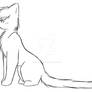 Sitting Cat *Free Lineart*