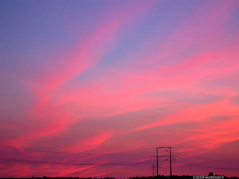 The Sunsets last fiery waves.