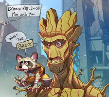 Rocket and Groot