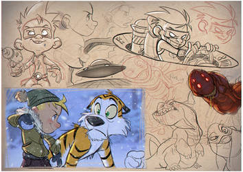 Calvin and Hobbes Sketches