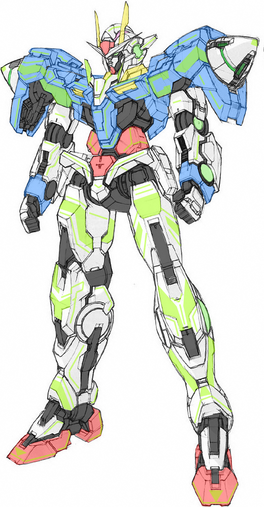 Colored PG OO Gundam lineart